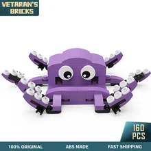 

MOC Octopus Stand Phone Clip Cellphone Holder Animal Home Decor Tool Building Blocks Sets Bricks Toy for Kids Birthday Gift