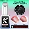 KODIES GEL Smart Fiber Base Gel Nail Polish 15ML Clear Milky White Semi Permanent UV Repair Nails Art Fiberglass Varnish Lacquer 1