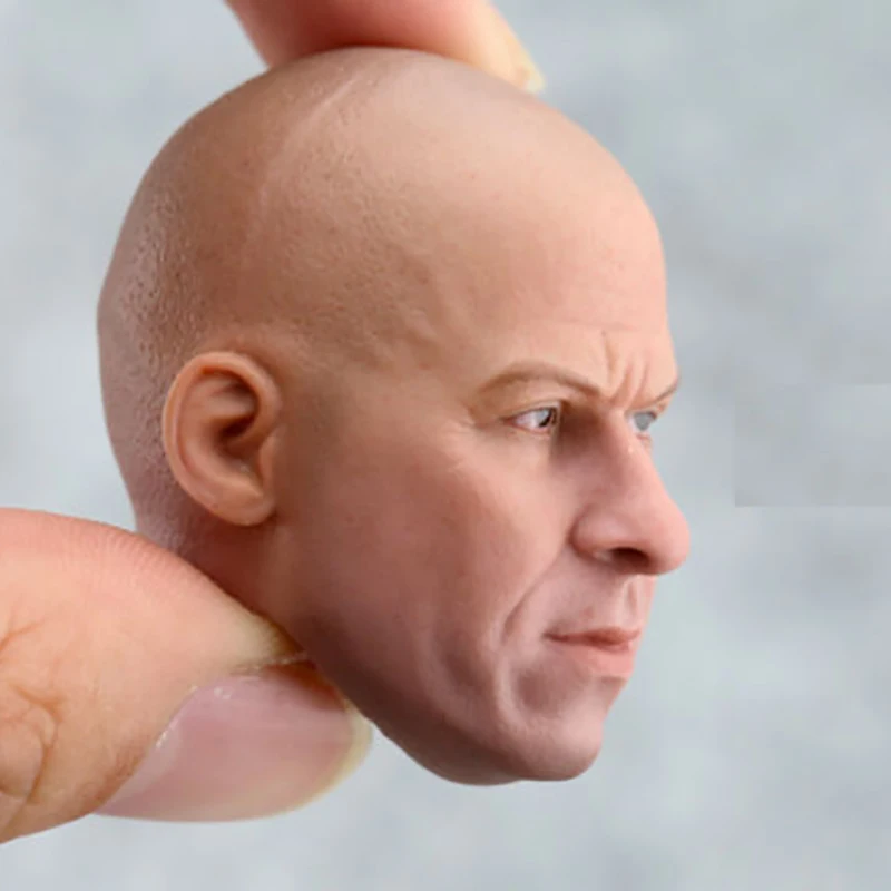 Custom 1/6 Vin Diesel Male Head Sculpt A-14 Fit 12'' Phicen Body Action Figure 