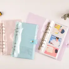 

Photo frame Transparent Loose Leaf Binder Notebook Inner Core Cover Note Book Planner Office Stationery Supplies