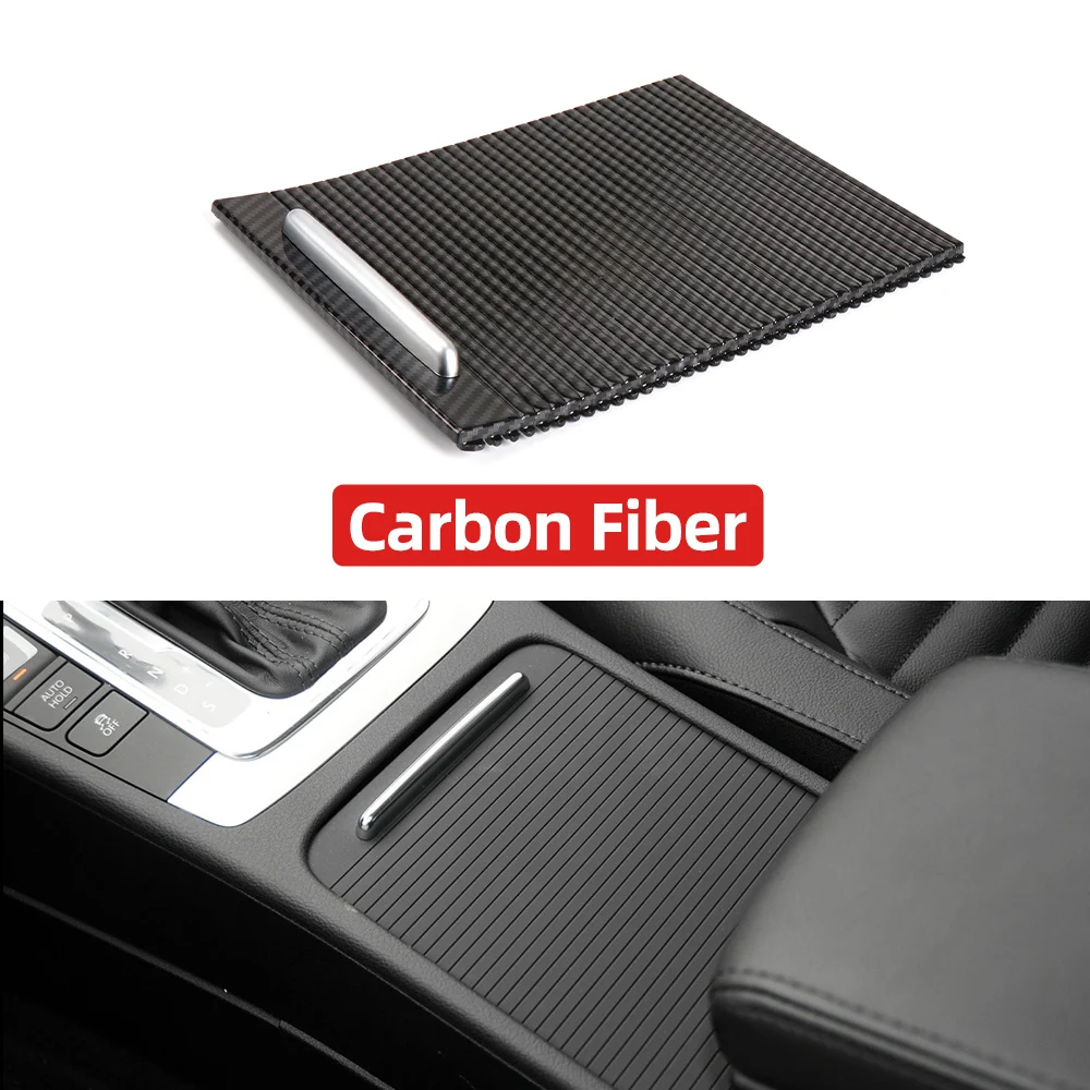 Carbon Fiber Interior Car Sliding Shutters Cup Holder Roller Blind Cover Replacement For Volkswagon VW Passat B6 B7 CC 3CD857503