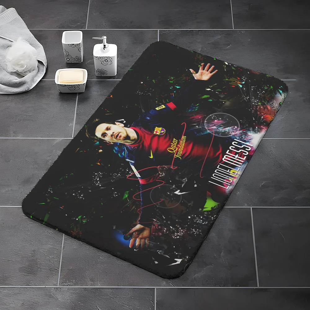 Messi Luxury Carpet for Kitchen Outdoor Doormat Entrance to Home Decor Items Room Rugs Front Door Mat Floor Custom Carpets Foot 2