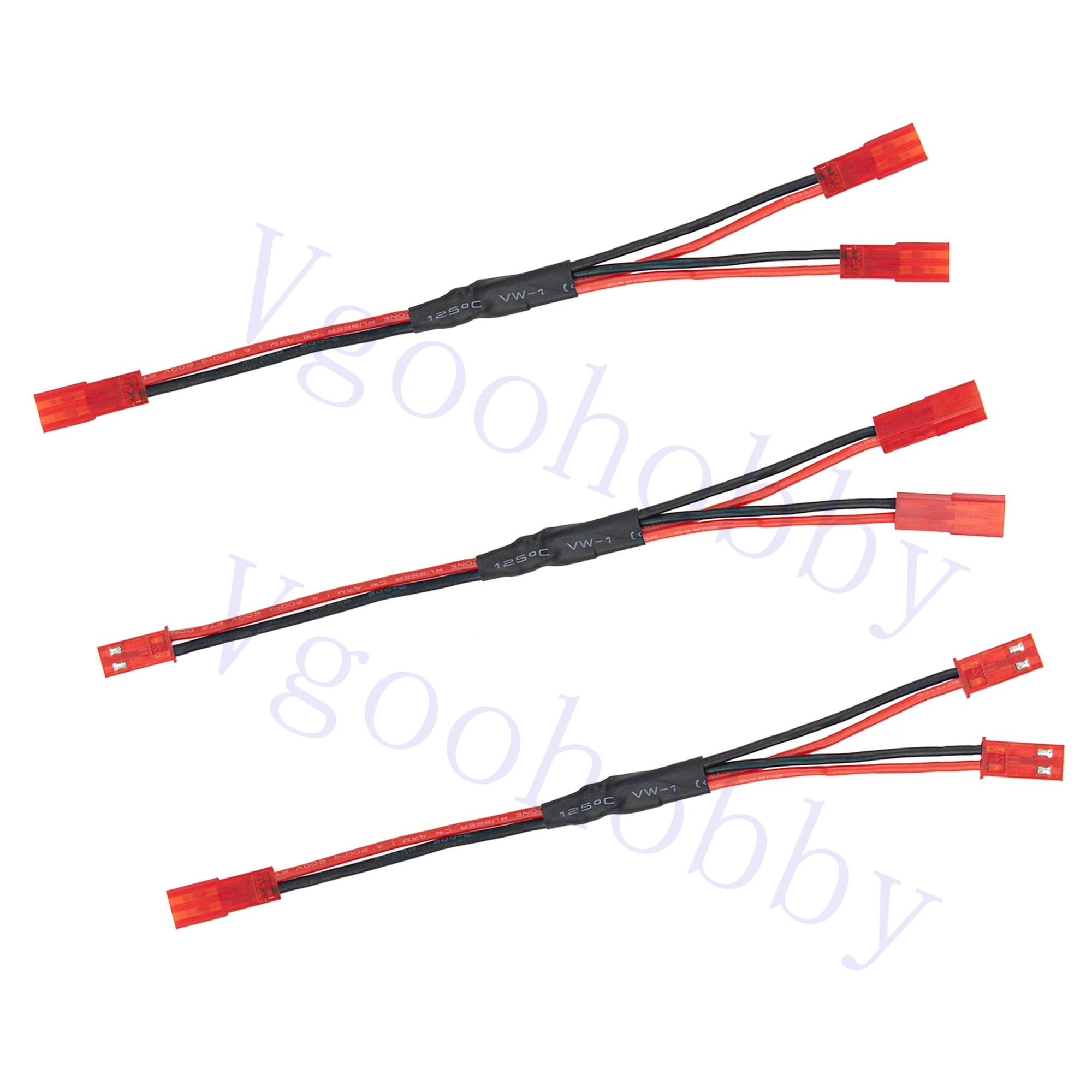 Nuofan 6PCS JST Plug Splitter JST Maschio Femmina Y Cavo JST Y Parallel Adapter Harness JST to JR Adapter per Traxxas TRX-4 RC Car Crawler Truck Ventola di Raffreddamento ESC Batteria Motore