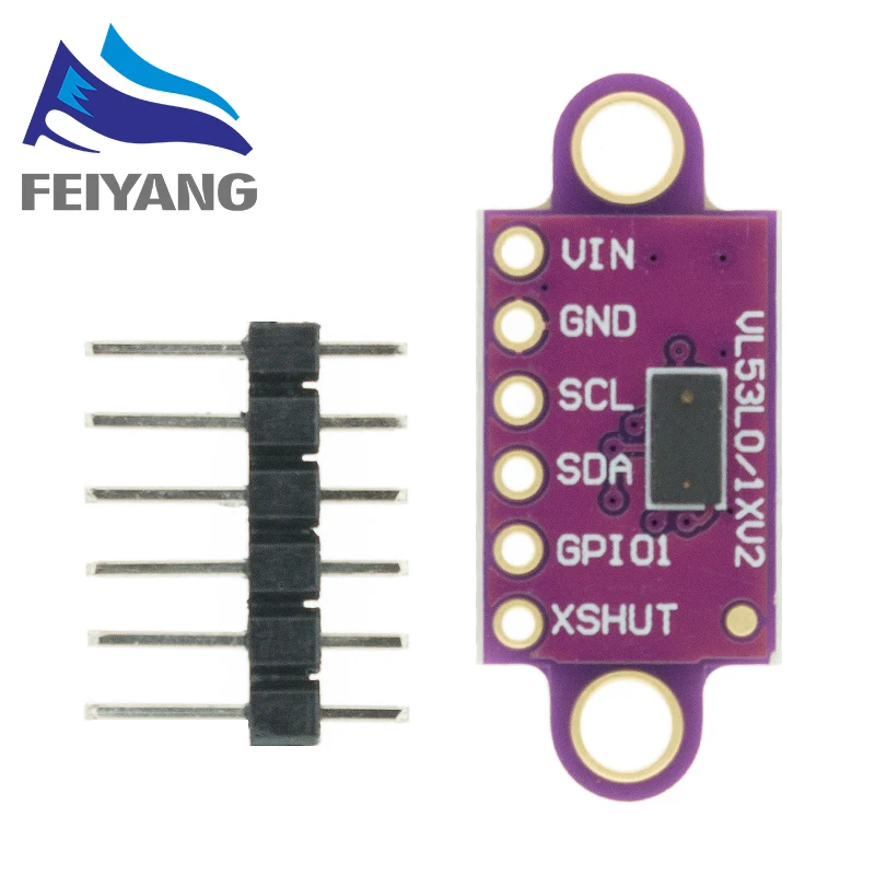 VL53L0X Time-of-Flight (ToF) Laser Ranging Sensor Breakout 940nm GY-VL53L0XV2 Laser Distance Module I2C IIC image 2