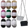 Metallic T-shirt yarn Metallic gloss cloth line DIY hand-woven wool ball 4
