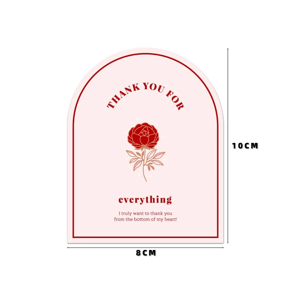 50pcs This Package Nice To Meet You Too Sticker Seal Label Thank You Small Business Handmade Merchandise Decoration Stickers