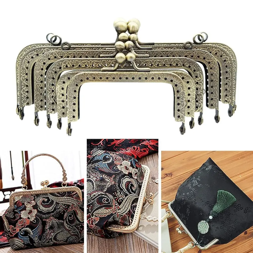 Geldbörse Verschluss Rahmen Tasche Kuss Verschluss Schloss Metall Geldbörse Rahmen für DIY Handwerk Geldbörse Tasche Herstellung
