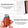 Car Logo Active Leather Pop Up Wallet Credit Card Storage Pocket Wallet Pop-up Holder For Ford Mustang Zapatillas GT Miniatura 4
