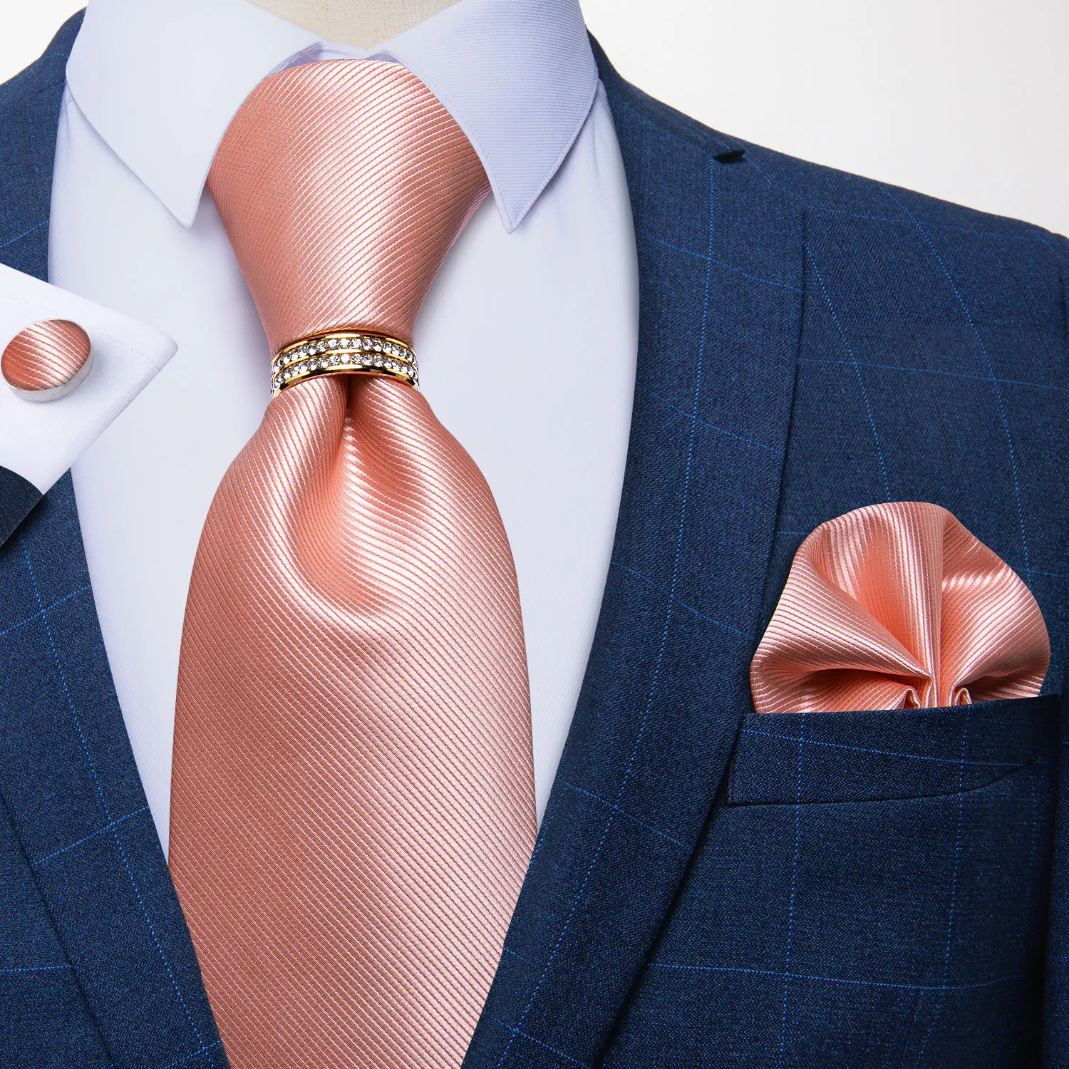 8 cm breite klassische rote einfarbige Hochzeits- und Partykrawatten für Herren, lässige Anzugschleife, Einstecktuch, Krawattenring, Geschenk für Männer, Gravatas – Detail 22