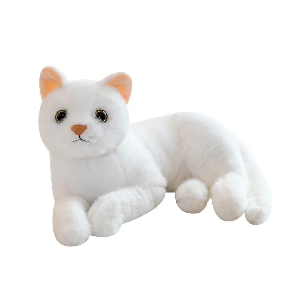 

Kids Girl Toys Plush Fluffy Cat Household Adorable White Room Ornament Child