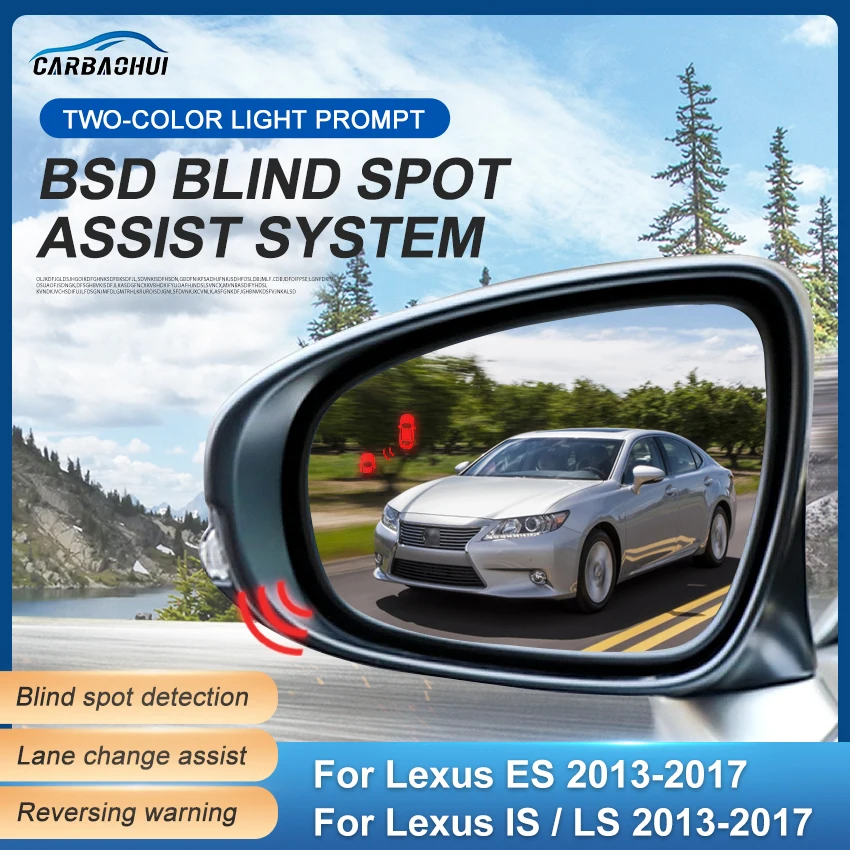 

Car Rearview Mirror Lane Change Assist Blind Spot Detection System Car BSD BSM BSA Parking Sensor For Lexus ES IS LS 2013-2017