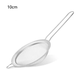 Stainless Steel Fine Mesh Sieve Set - Premium Baking & Cooking Strainers (10cm)