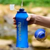 ANMEILU Ultralight Foldable Water Bottle BPA Free Straw Outdoor Sport Supplies Hiking Running Cycling Soft Flask Water Bag 2