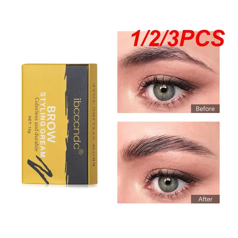 

1/2/3PCS Waterproof Eyebrow Soap Wax Natural Long Lasting Transparent Waterproof Eyebrow Styling 3D Brows Makeup Balm Makeup