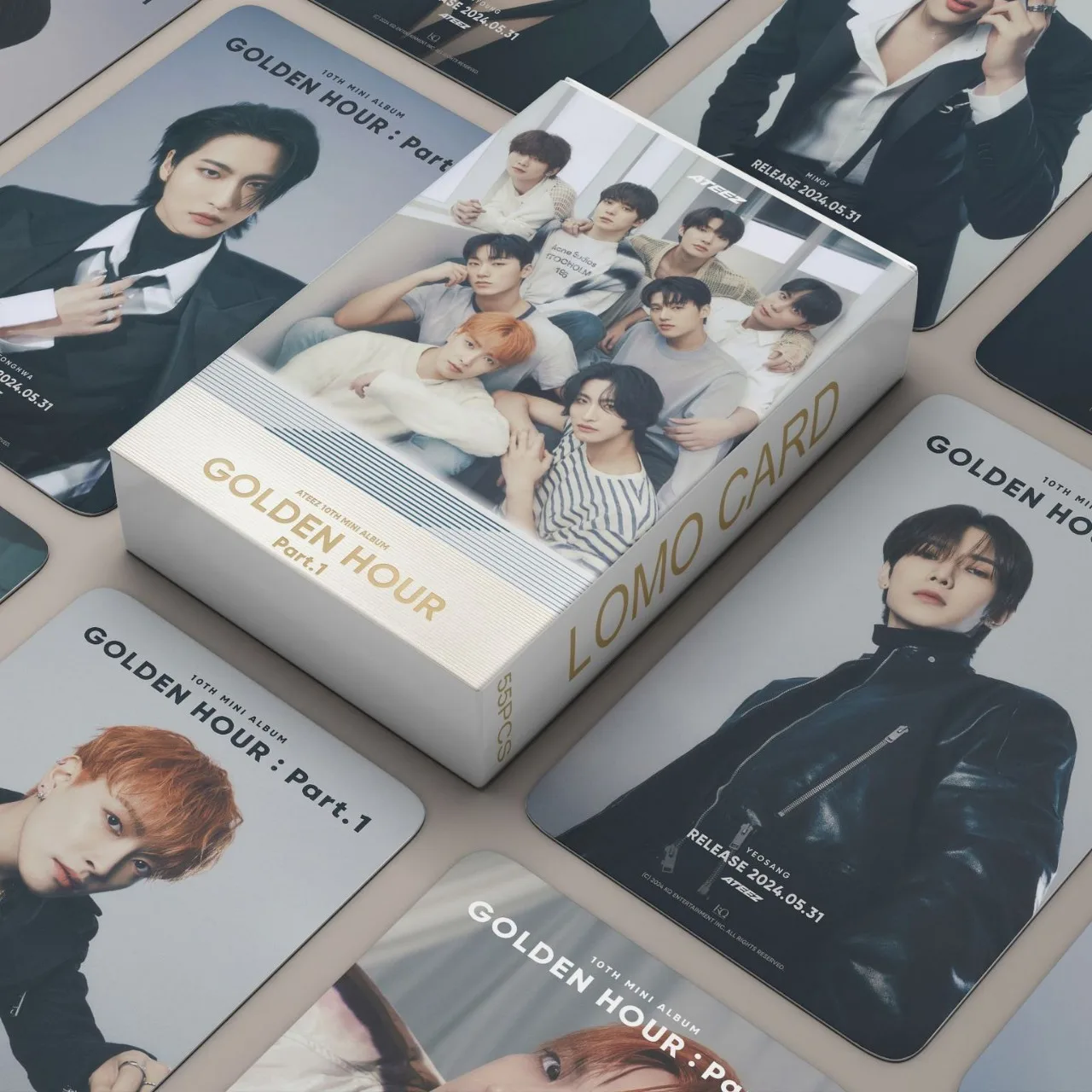 55pcs/set kpop ATEEZ lomo kártyák Lá Világ EP.1 : Működés Gerilla photocards Magas légnyomású levegő minőségű Új Anyagellátás