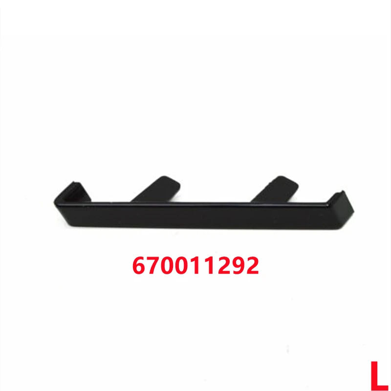 Left Right Front Bumper Plate Bracket Glossy Black Trim Holder For  