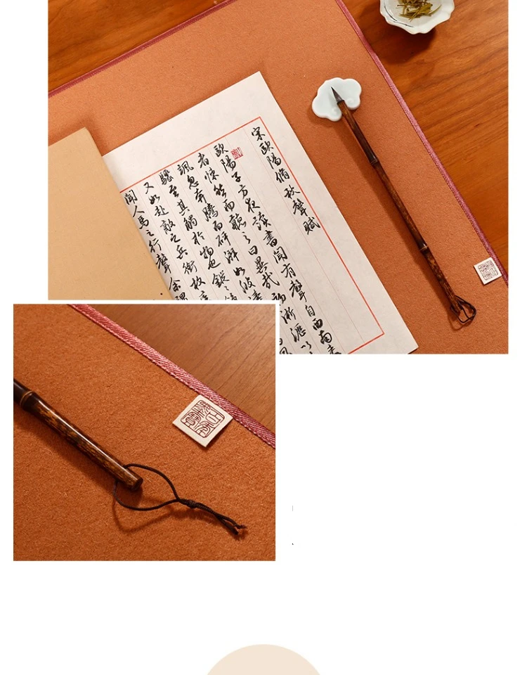 Superweiche Filzgleiter für Wollhaarmalerei, bunte künstlerische Kalligraphie, chinesische Malerei, Filz für Studenten, Schreibübungen, Filzgleiter – Detail 17