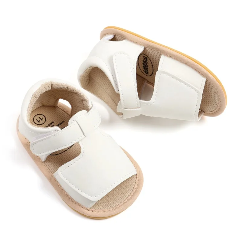 Citgeett Summer Infant Baby Girls Boys Sandal PU Leather Non-slip Flat Shoes Casual Daily Shoes