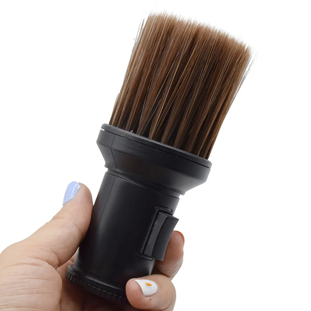 Black Soft Bristle Neck Duster Barber Shaving Brush Hair Salon Supplies Wrap Men Grooming Tools Male Brushes Hairdressing Salon