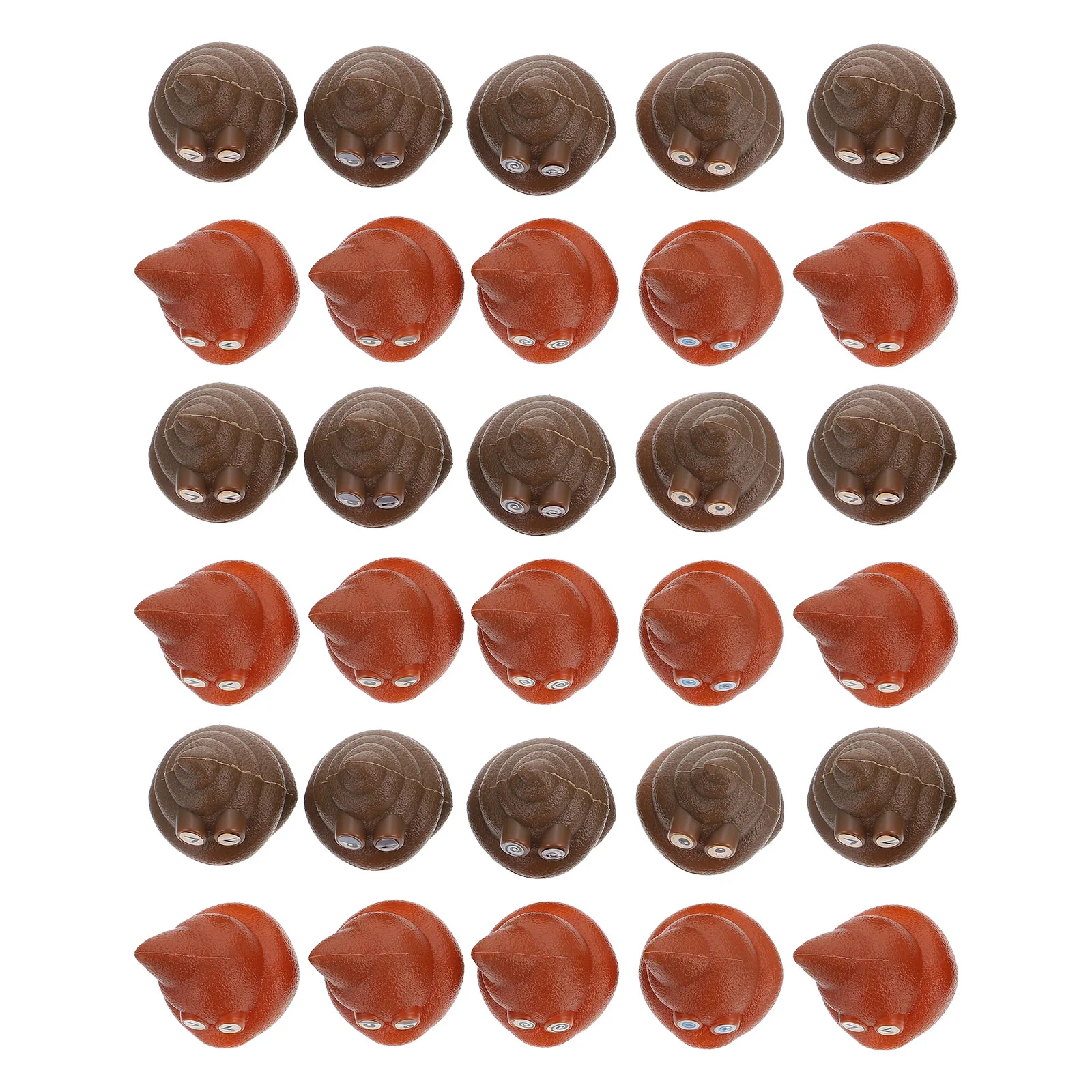 

40 Pcs Gift Poop Toys Child Small Basketball Novelty Prank Pvc for Adults Plastic Tossing Game Prop