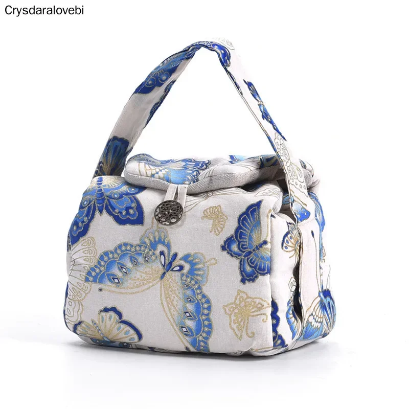 Vintage Teaware Storage Bag Accessories Teacup Teapot Bags Travel Outdoor Portable Tea Cup Cozies Food Jewelry Nuts Package