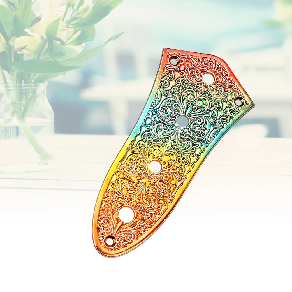 

GE101E Hole Jazz Bass Control Plate Zinc Alloy For Jazz Bass Guitar (Black & Rainbow Type)