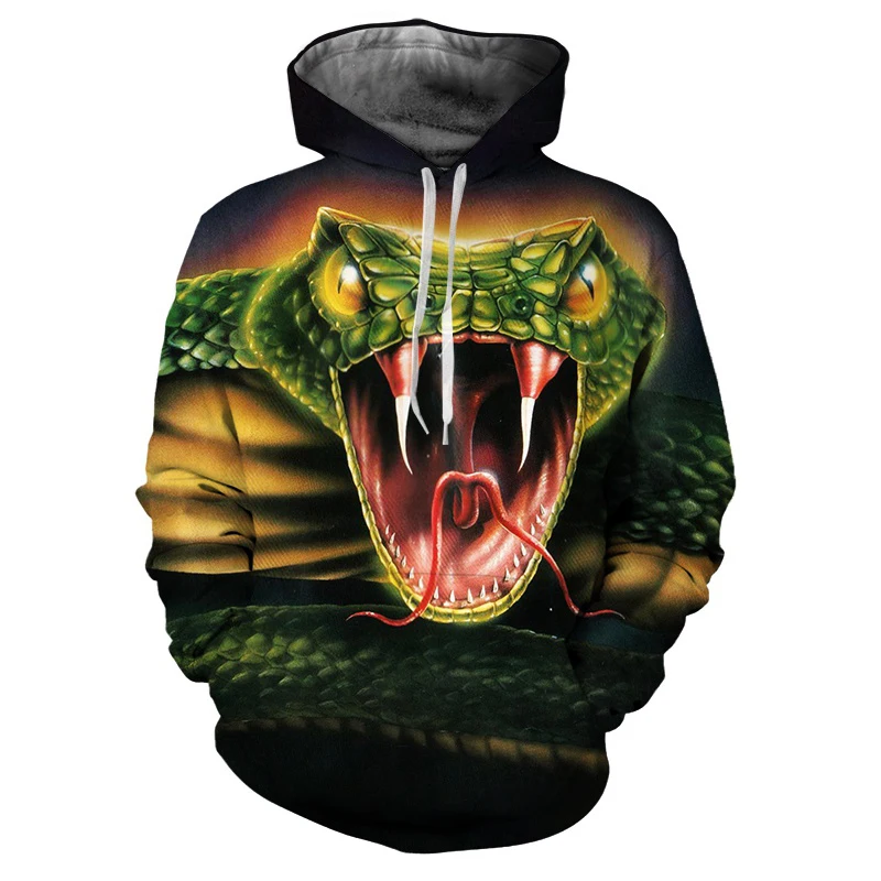 

Cool Fashion Animal Trend Retro Street Harajuku Style Hip Hop Hoodie 3D Printed Sweatshirt