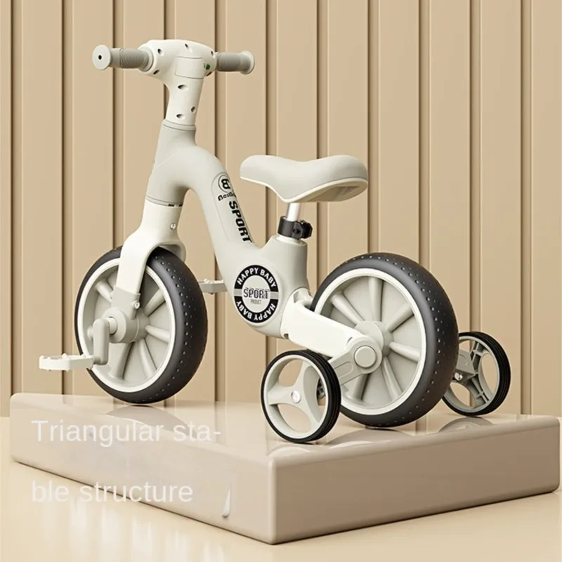 Cooya New Children's Balance Bike Multi-function Bike Boys And Girls Pedal Tricycle Music Lights A Multi-purpose Children's Car