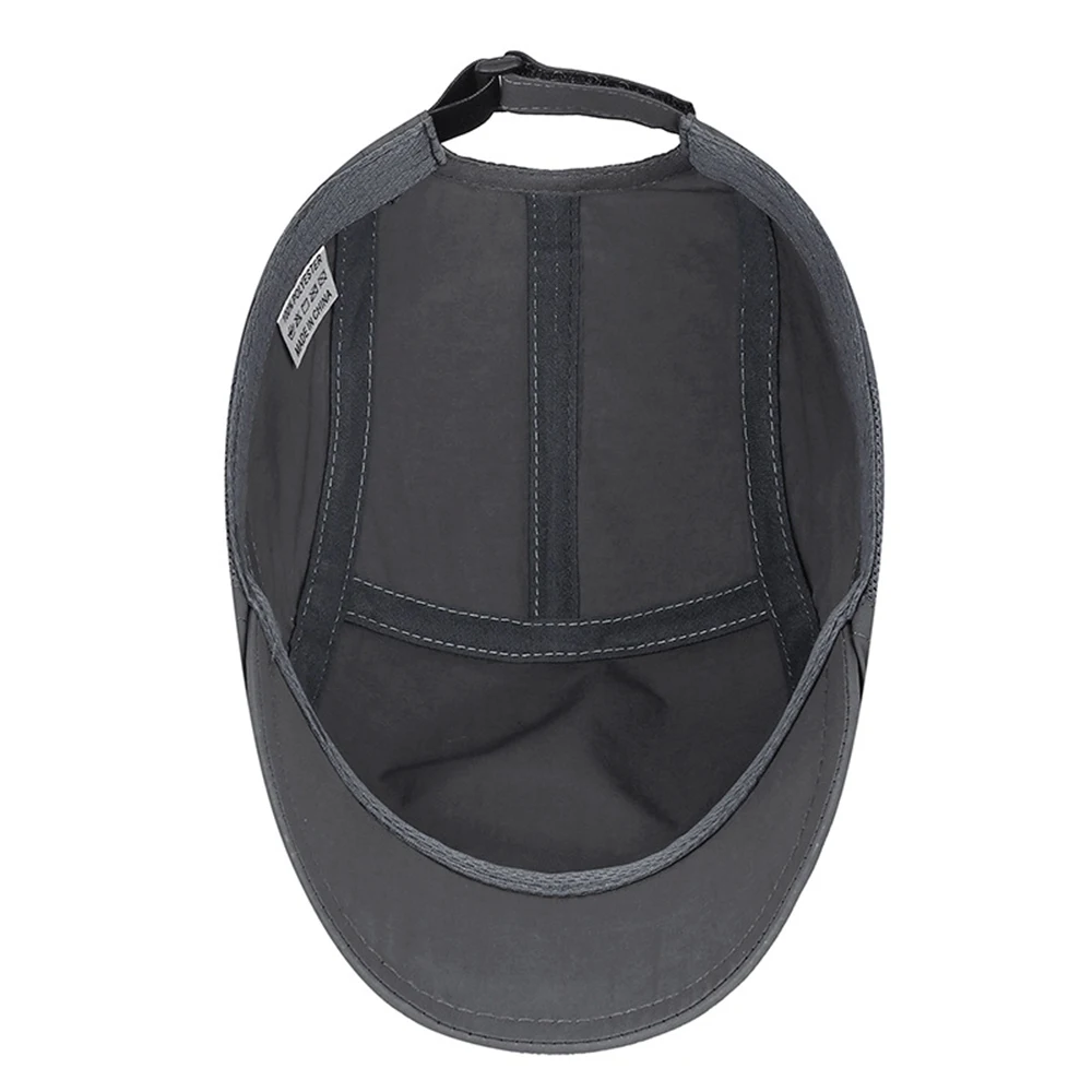 Summer Quick-Drying Thin Beret Men Women Sun Shade Newsboy Cap Breathable Mesh Peak Caps Adjustable Sun Shade Beret Hats