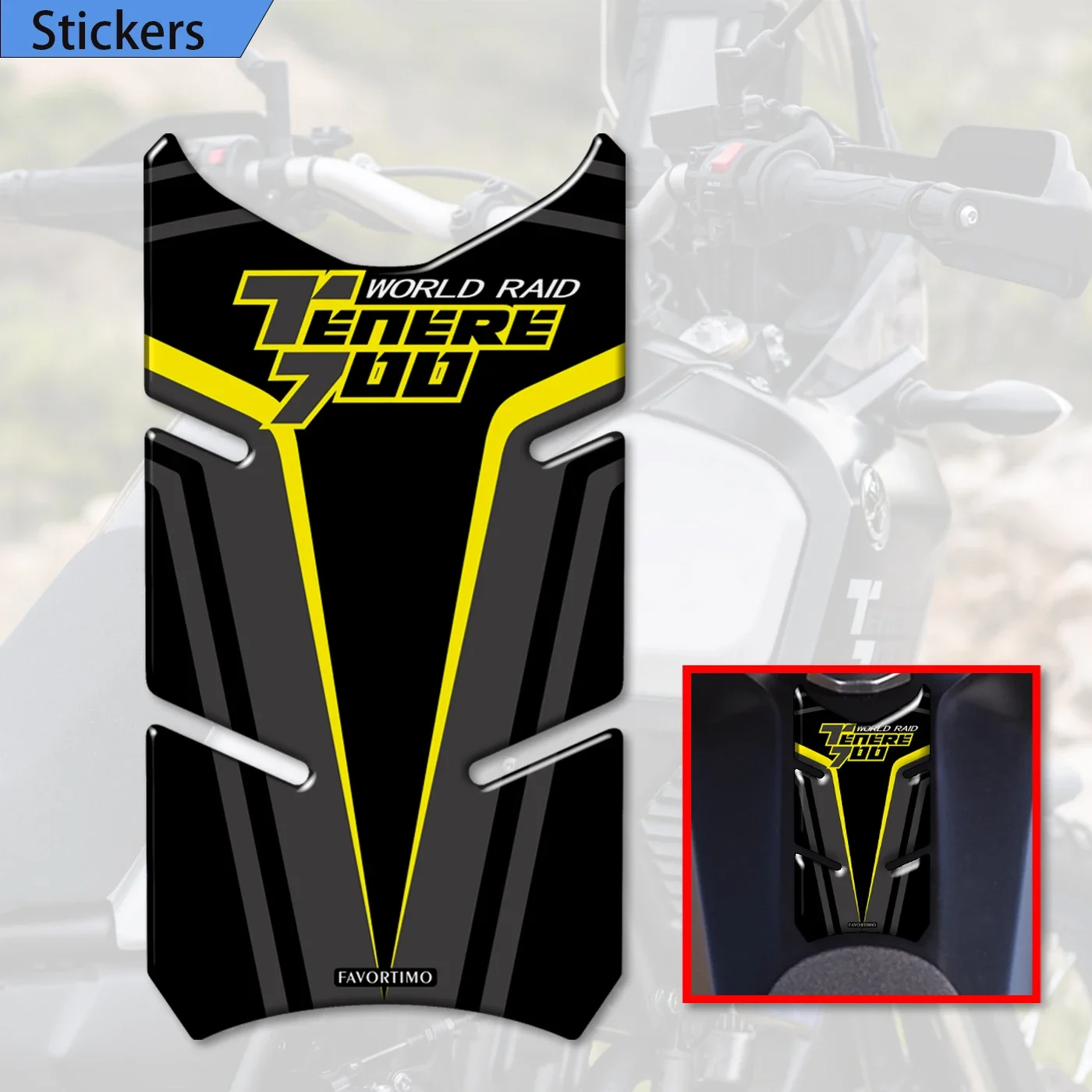 

Fit YAMAHA Tenere 700 T700 XTZ XT700 Stickers Tank Pad Protector Trunk Luggage Cases 2019 2020 2021