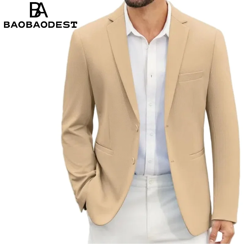 Men's Blazer 2 Buttons Regular Fit Wedding Jacket