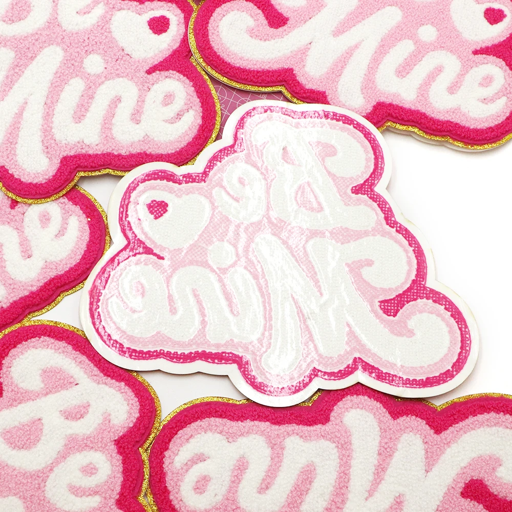 1 Stück große Aufnäher zum Aufbügeln, Liebes-Patches, Valentinstag-Chenille-Patches, Varsity-Buchstaben-Patches für Kleidung, Rucksäcke, Hüte, Jacken – Detail 9