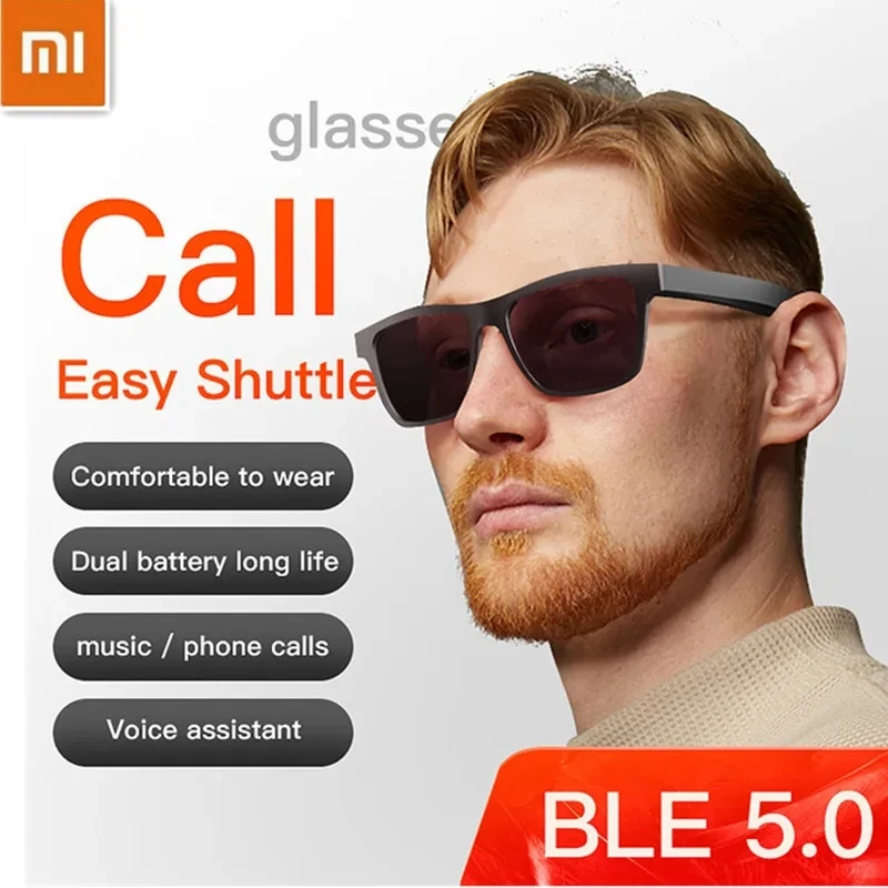 Xiaomi New Smart Glasses Occhiali Da Sole Da Guida Ascolto Di Musica Occhiali Audio Bluetooth Cuffie Bluetooth Auricolari Wirless