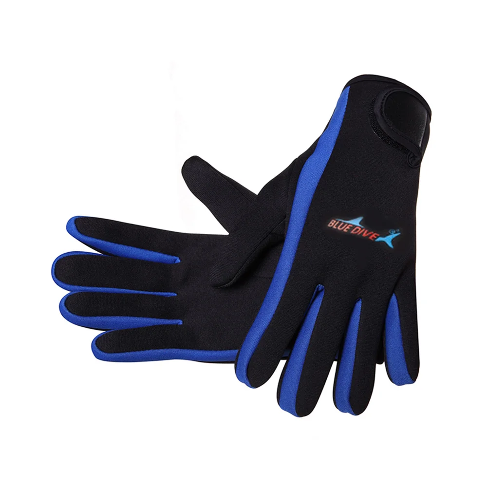 

Diving Gloves for Men and Women Wear Non Gloves Snorkeling Scratch Prevention Sunscreen(Blue Bar L)