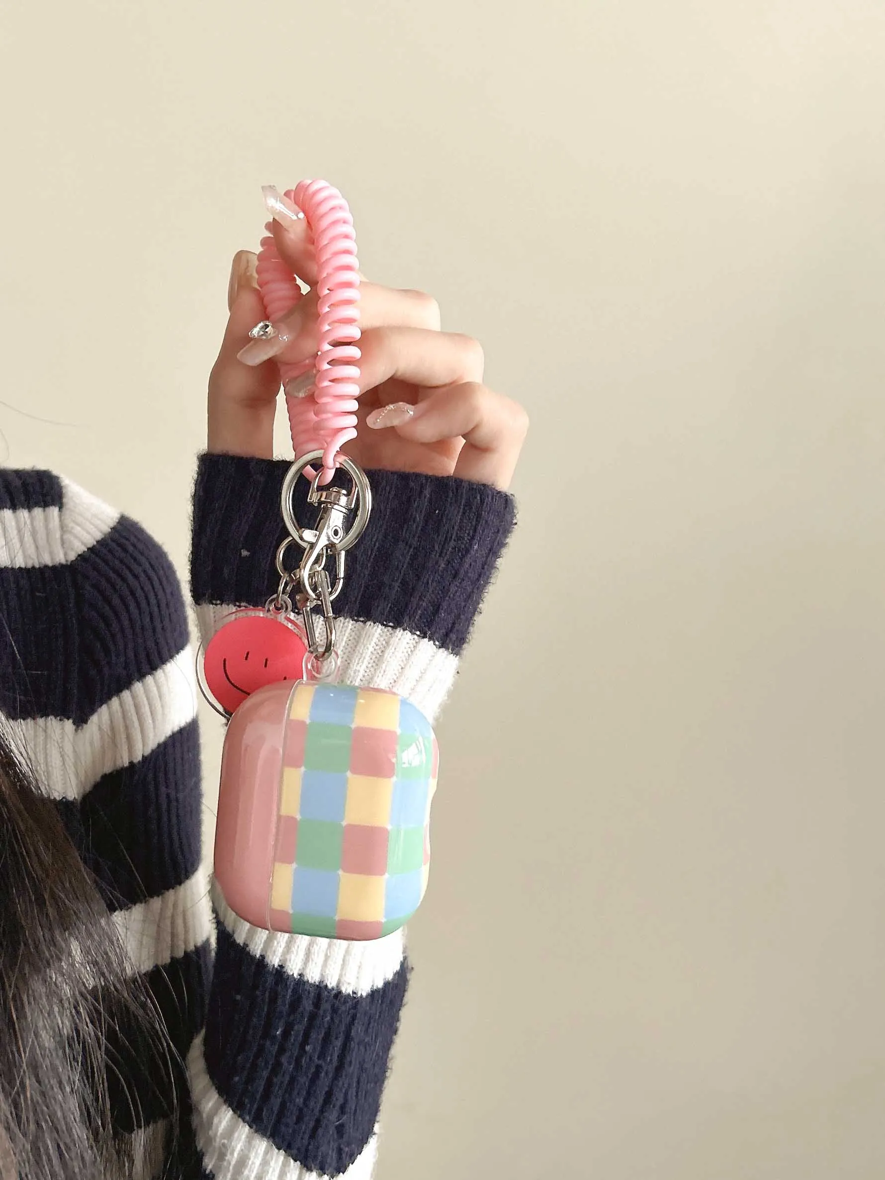 Colorful Grid Earphone Case for AirPods
