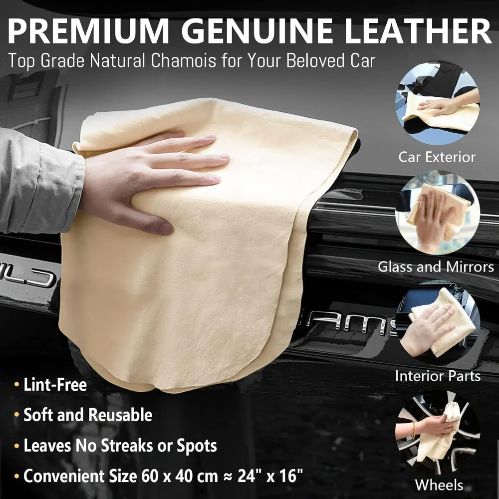 Chamois Cloth Car Shammy Towel 60x80cm Super Absorbent Car Drying Towel Real Leather Lint Free Streak Free car cleaning accessories,wash car towel,microfiber cleaning towel,cleaning towel