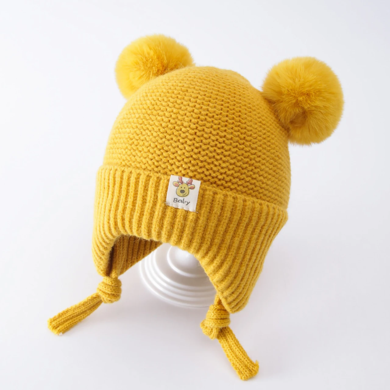 Gorro Con Protección Para Los Oídos Para Bebé Gorro Bonito Con Doble 