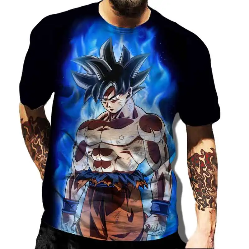 Fashion Clothes Dragon- Balls T Shirts Anime Vegeta Tshirt Men's T-Shirt Classic Man Clothes Harajuku Graphic Printed Clothing