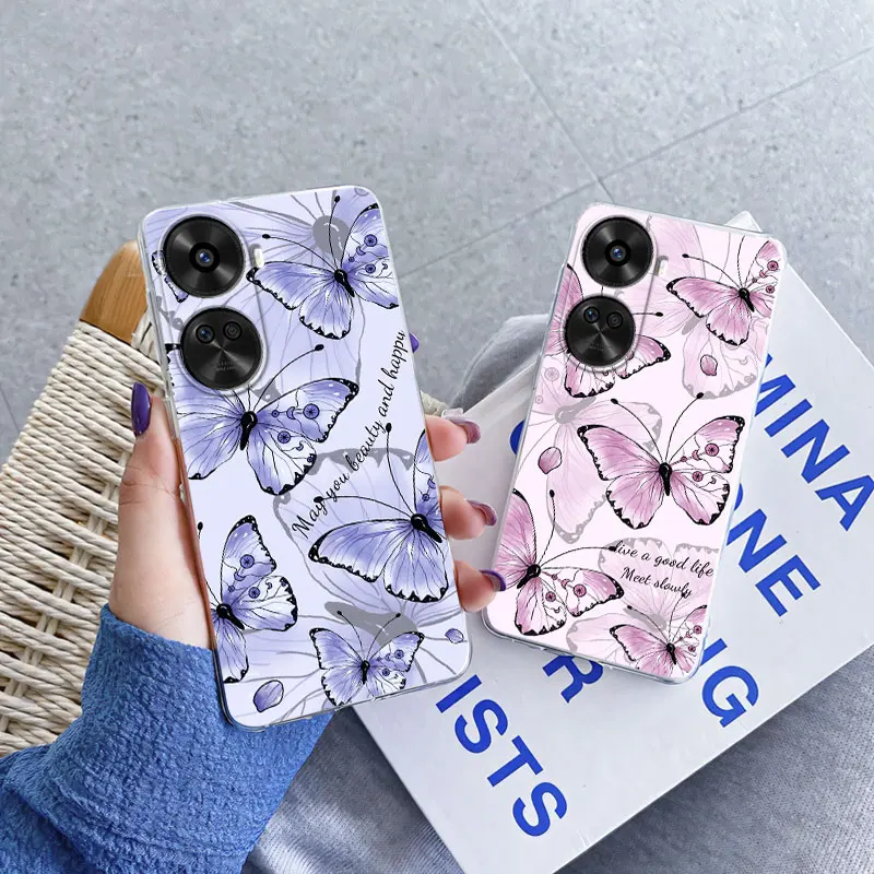 Luxury Floral Clear Silicone Protective Phone Case