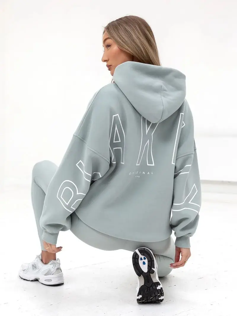 Hip-hop Harajuku High Street Trendy Brand Letter Print Oversized Hoodie Men Y2K 2025 Retro Gothic Punk Casual Sweatshirt Women