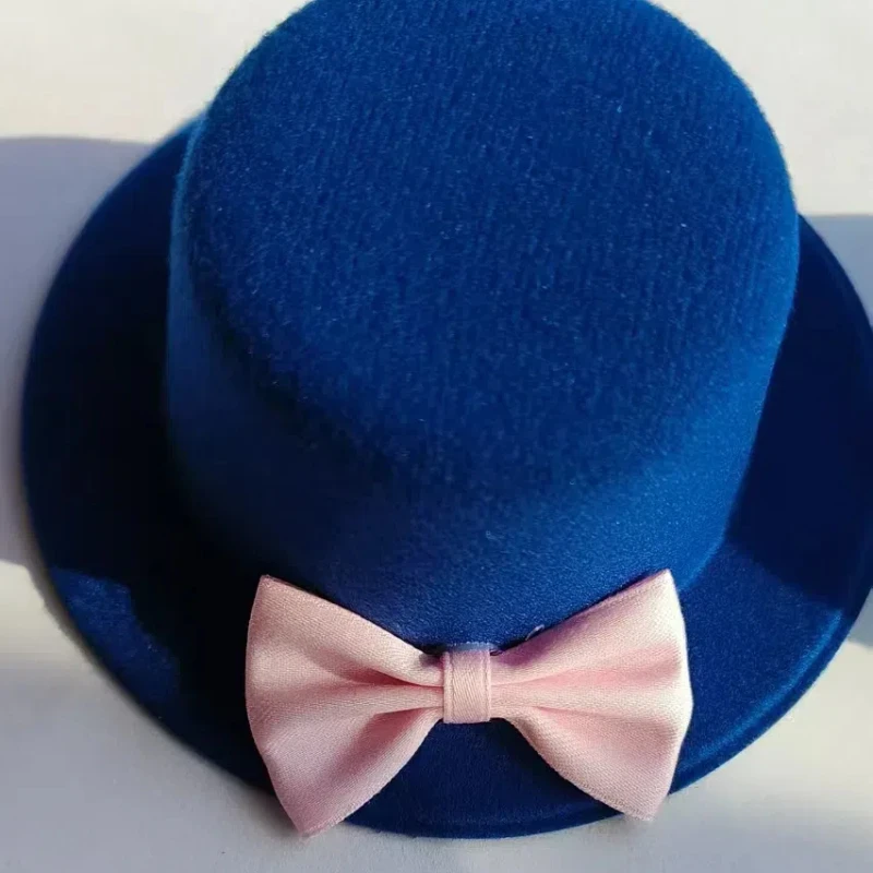 Yumeno Kyusaku Cosplay Hat Blue small object top clip flat hat lolita small top hat clip headdress