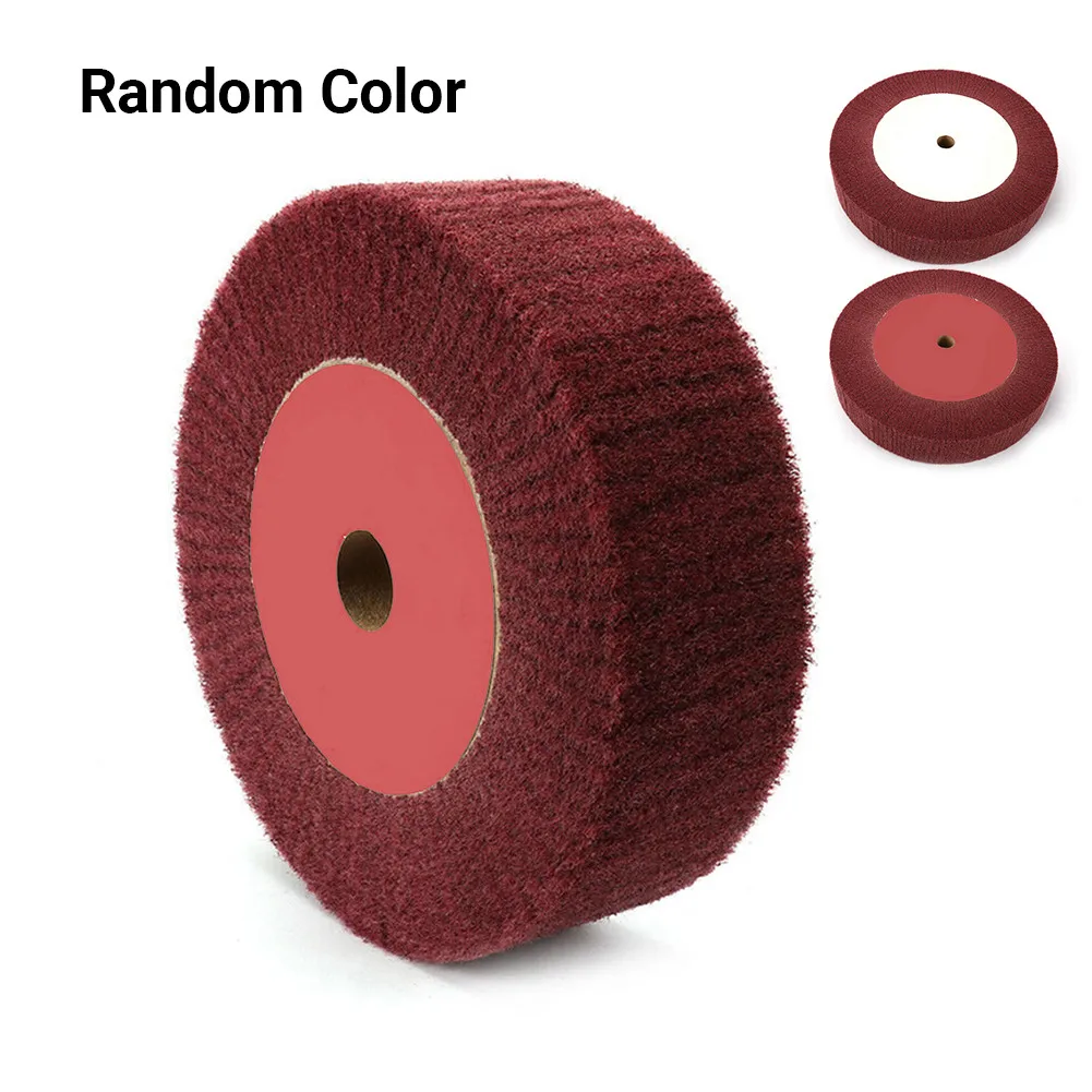

6in/8in 320 Grit Nylon Abrasive Scouring Grinding Flap Wheel Fiber Flap Polishing Wheel Disc Non-woven Abrasive Buffing