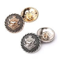 10pcs Retro Crown Metal Buttons For Clothing Sewing Accessories DIY Designer Luxury Sweater Overcoat 15mm Button Craft Supplies 1