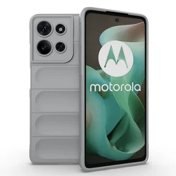 Shockproof Shield Phone Case - Durable Protective Cover for Moto G06 4G (Gray)