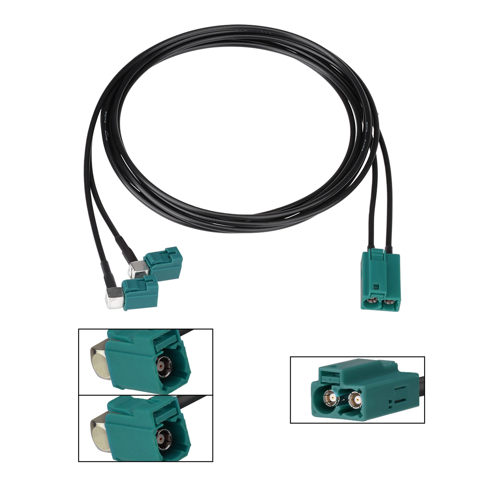 Car Stereo Audio Fakra Double Z Female to Male Adapter Cable