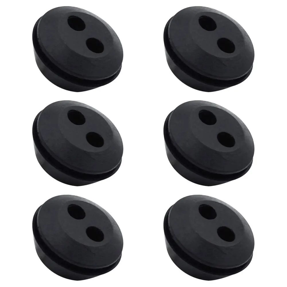 

Fuel Tank Rubber Grommet 2 Holes 6Pcs Brush Cutters Hedge Trimmer Outdoor Power Equipment Replacement Seal Grommet