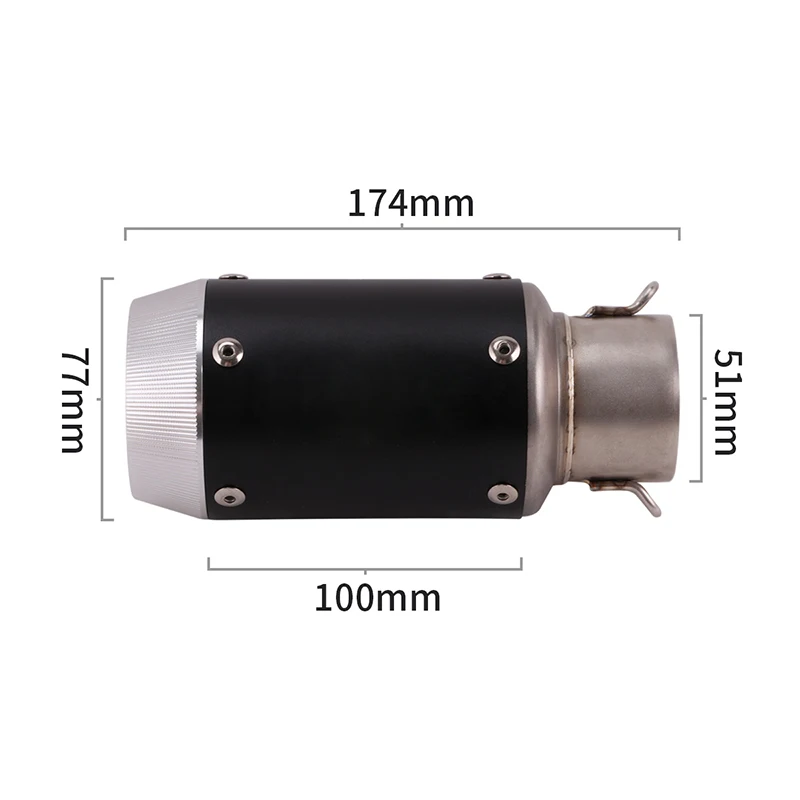 Motorcycle Exhaust Modified Echappement Middle Link Pipe Escape Moto Muffler DB Killer For Kawasaki Z900 A2 Z900e 2020 2021 - Image 5