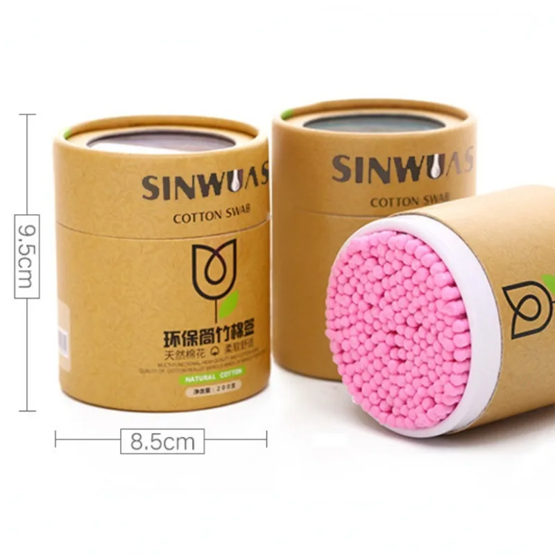 200/400pcs/ Bamboo Baby Cotton Swab Wood Sticks Soft Cotton Buds Cleaning of Ears Tampons Cotonete Health Beauty Swab cotton swabs