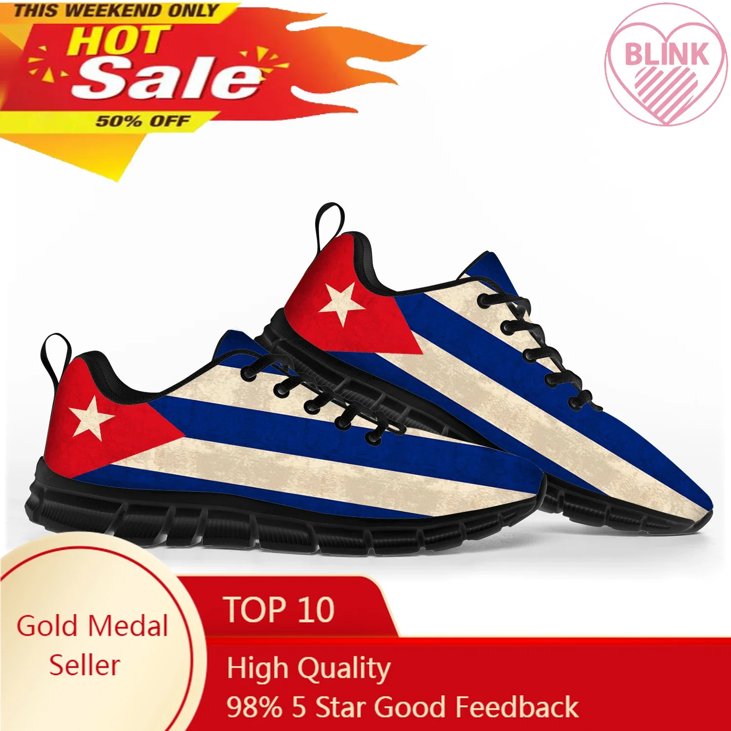 

Cuban Flag Sports Shoes Mens Womens Teenager Kids Children Sneakers Cuba Casual Custom High Quality Couple Shoes