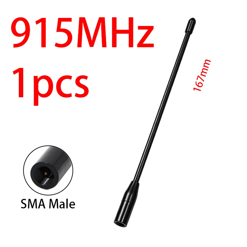 868MHz 안테나 LoRa 915MHz 저 VSWR SMA 남성 커넥터 (Meshtastic Lora32u4 II ESP32 보드용) 인터넷 WiFi 안테나 (유연형)